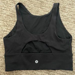 Worn once lululemon high neck sports bra w/ cutout
